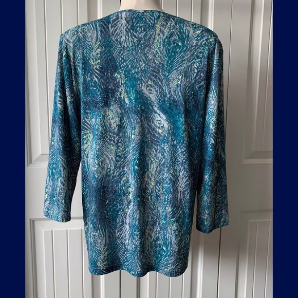 Haggar Silky Knit Top szPL - Picture 3 of 9